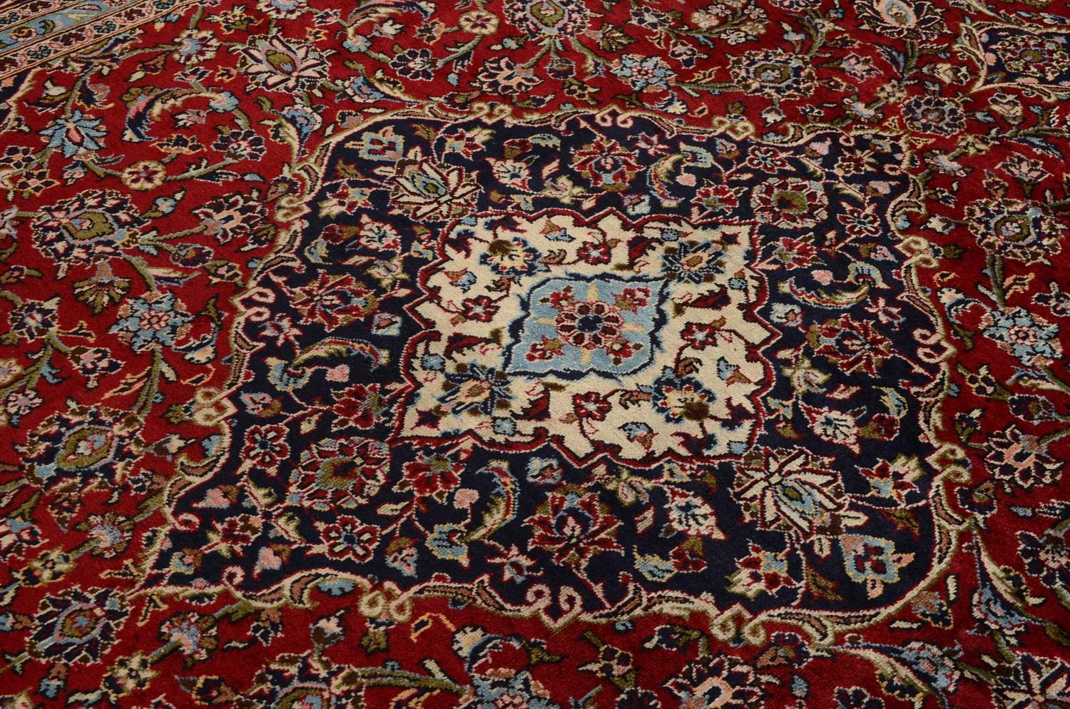 Tapis persan - Keshan - 357 x 246 cm - rouge