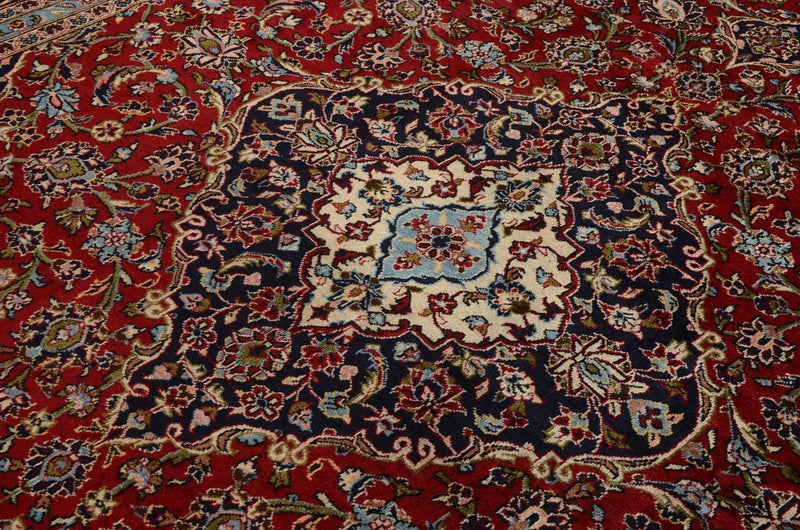 Tapis persan - Keshan - 357 x 246 cm - rouge