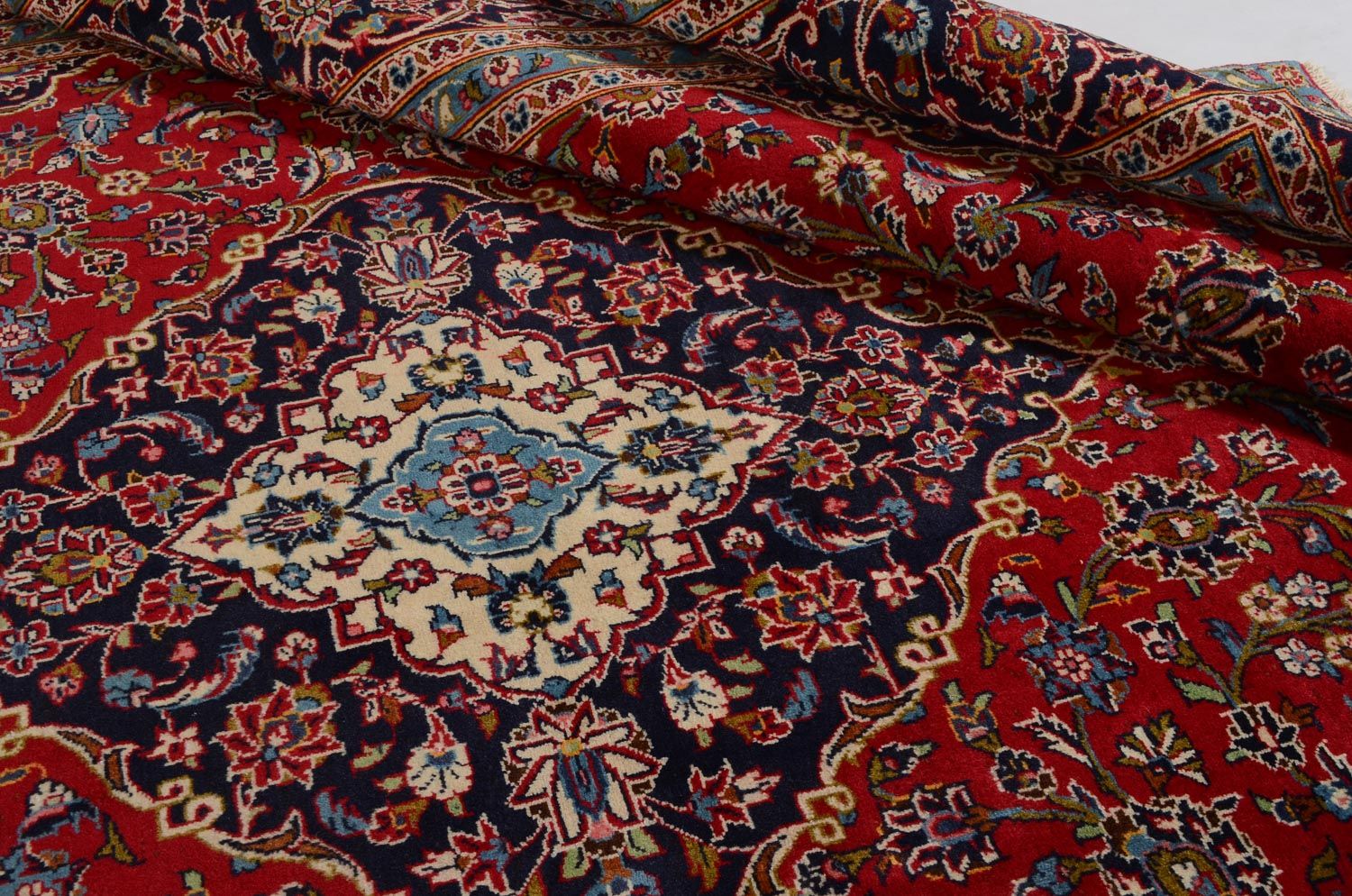 Tapis persan - Keshan - 345 x 237 cm - rouge