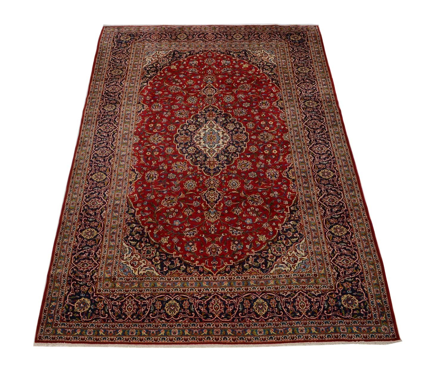 Tapis persan - Keshan - 359 x 242 cm - rouge