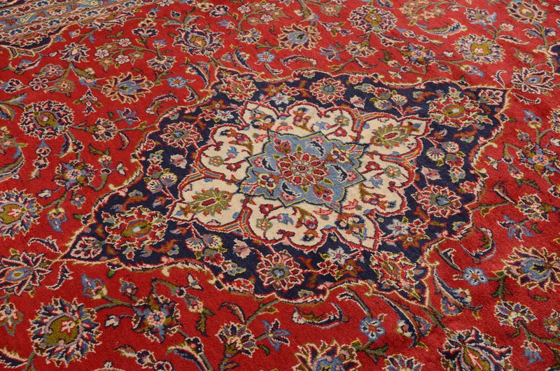 Tapis persan - Keshan - 349 x 239 cm - rouge