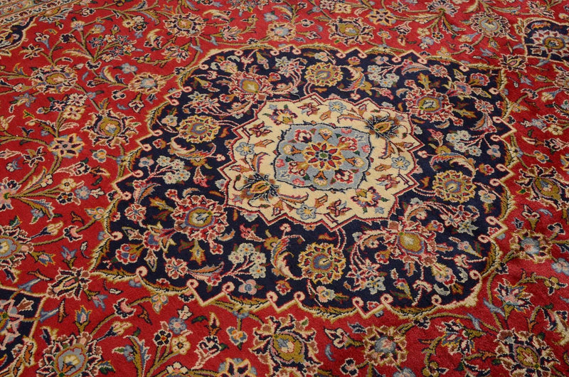 Tapis persan - Keshan - 345 x 254 cm - rouge