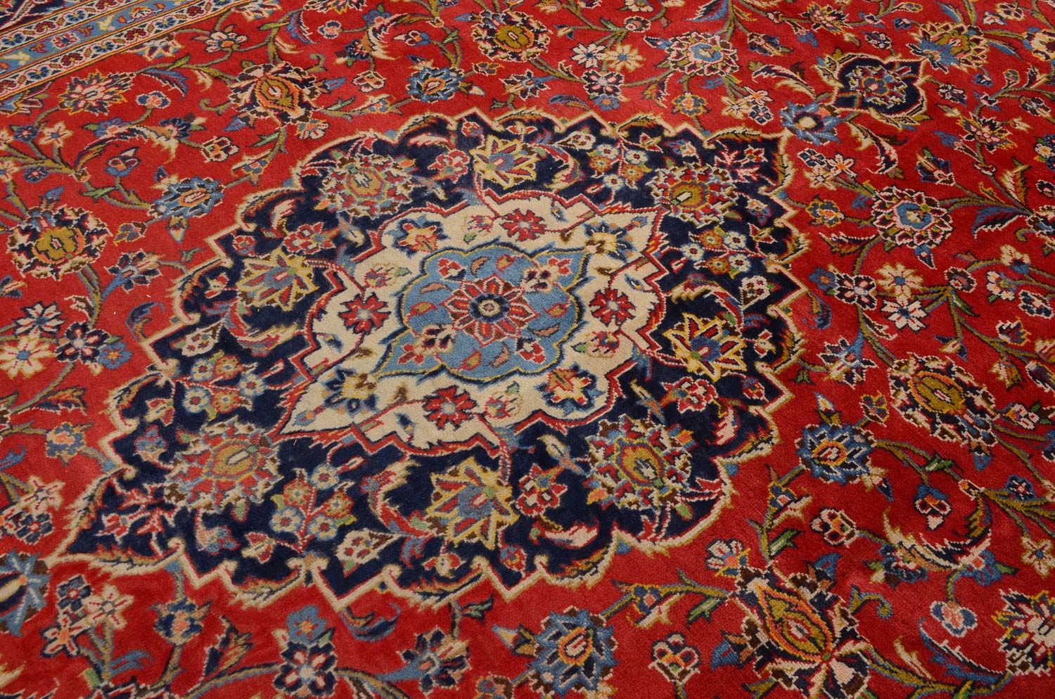 Tapis persan - Keshan - 350 x 242 cm - rouge