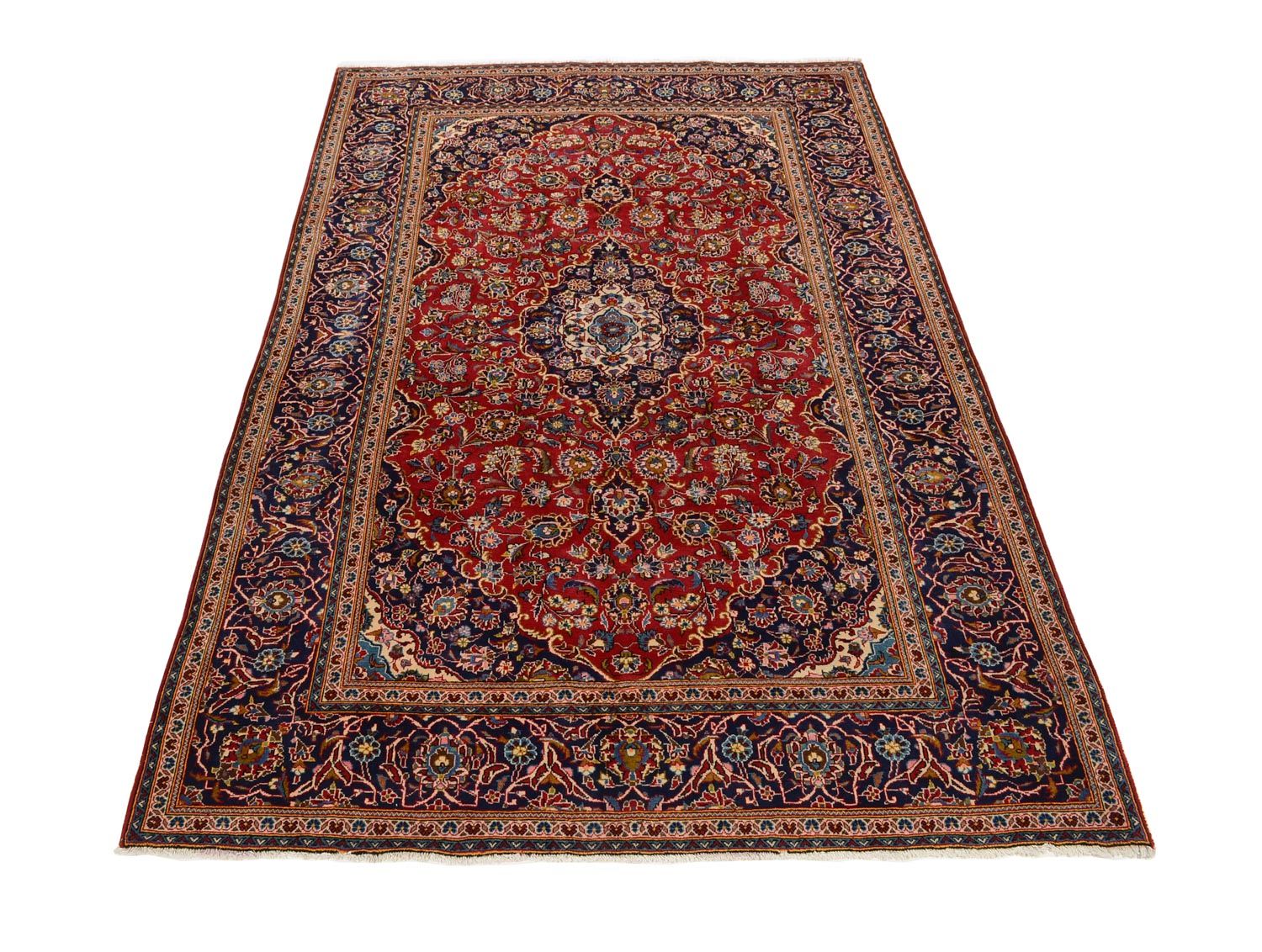 Tapis persan - Keshan - 305 x 198 cm - rouge