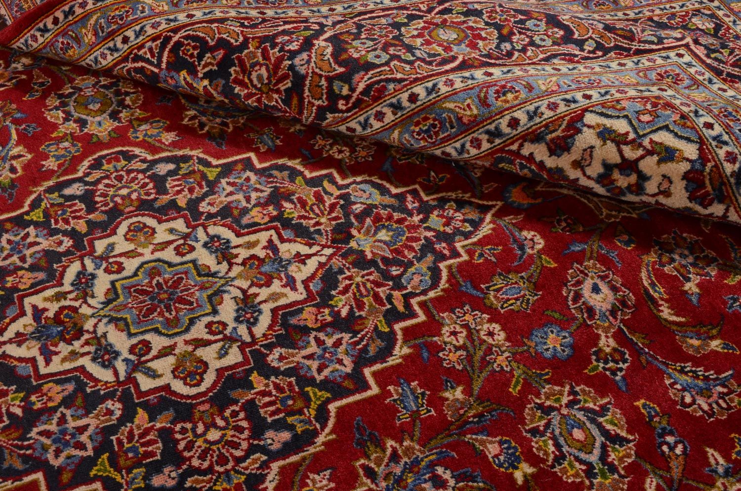 Tapis persan - Keshan - 300 x 199 cm - rouge