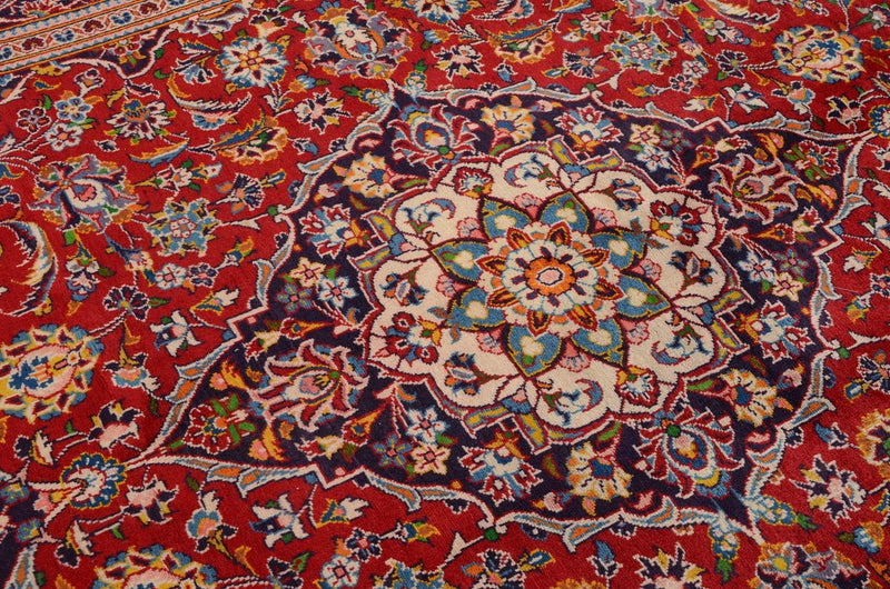 Tapis persan - Keshan - 290 x 195 cm - rouge