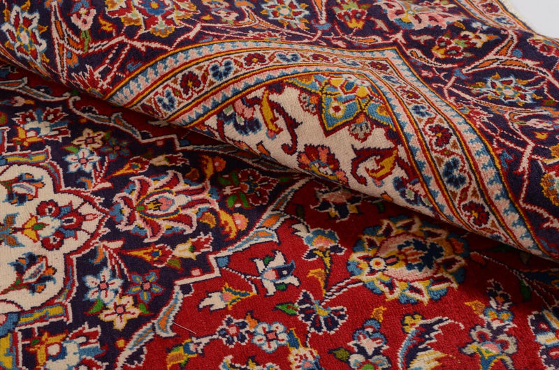 Tapis persan - Keshan - 290 x 195 cm - rouge
