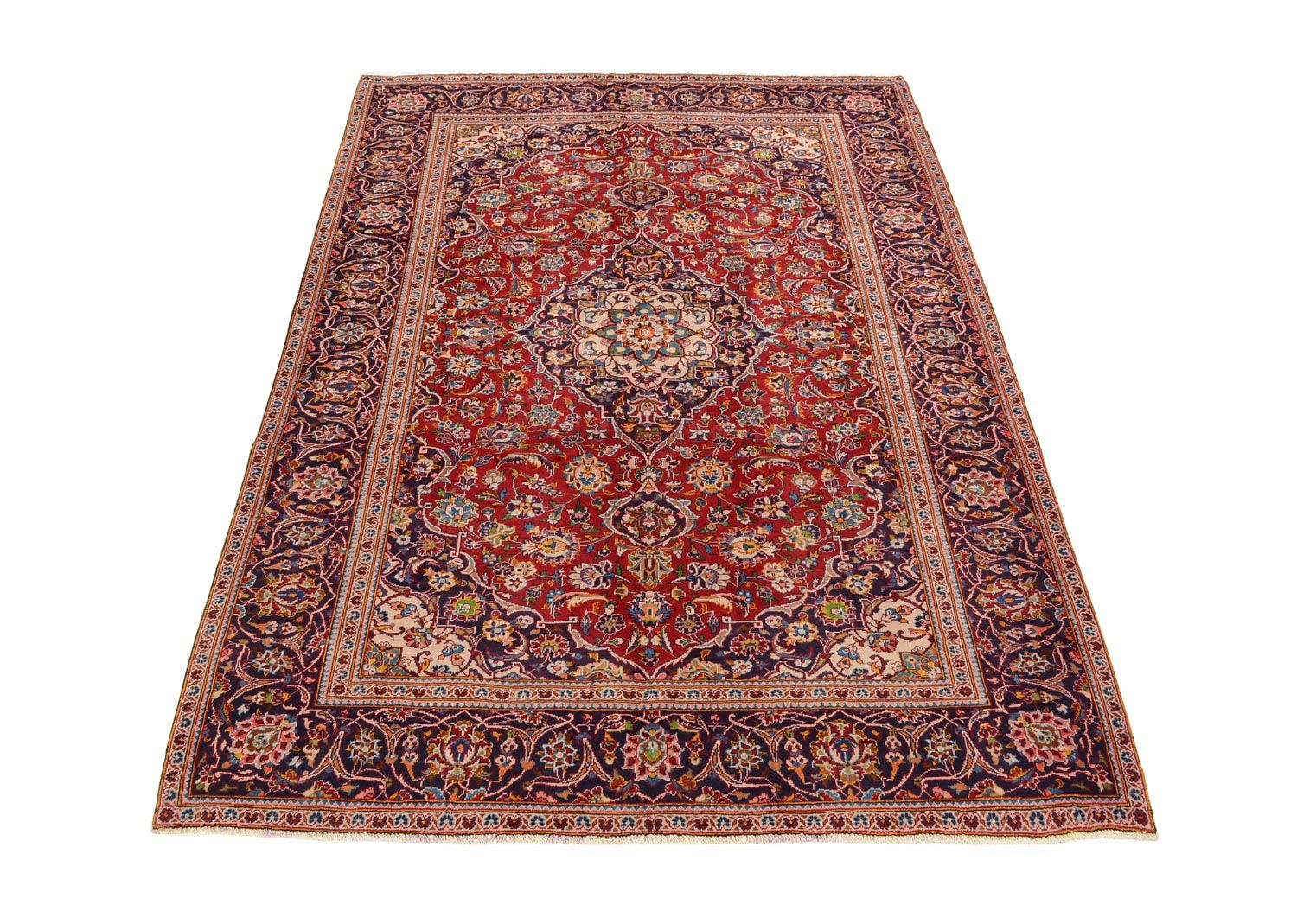Tapis persan - Keshan - 290 x 195 cm - rouge