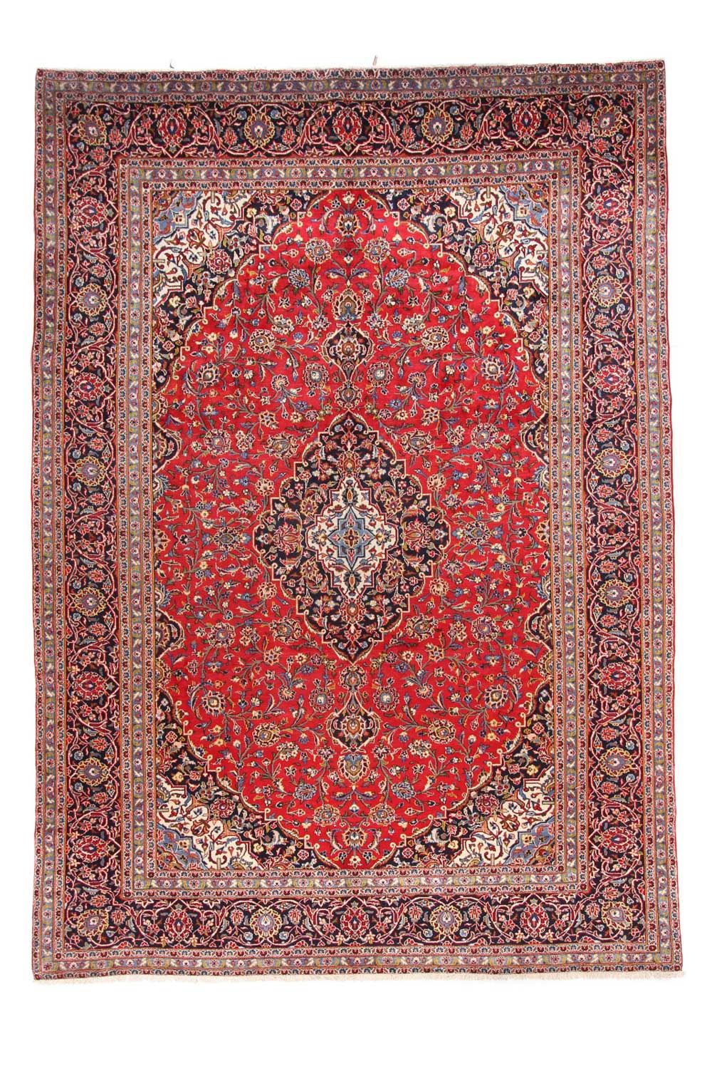 Tapis persan - Keshan - 414 x 292 cm - rouge