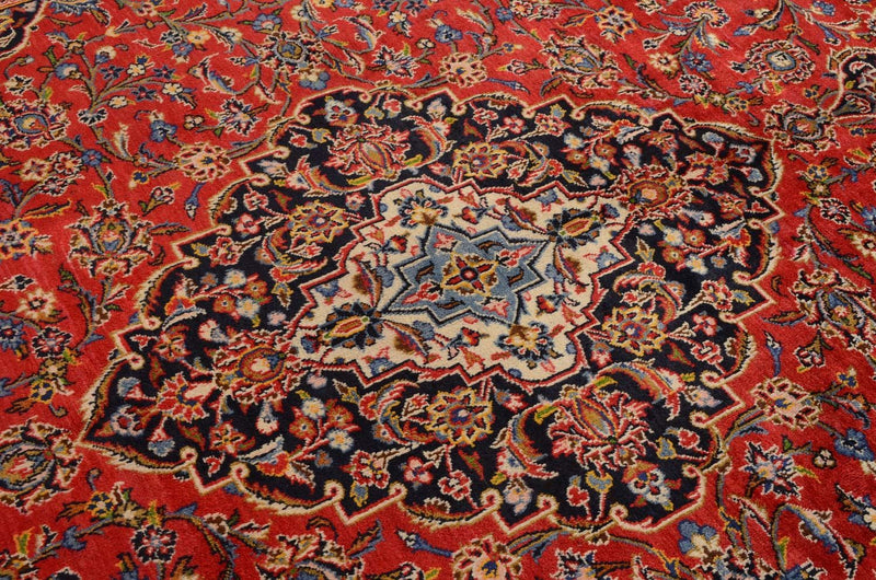 Tapis persan - Keshan - 414 x 292 cm - rouge