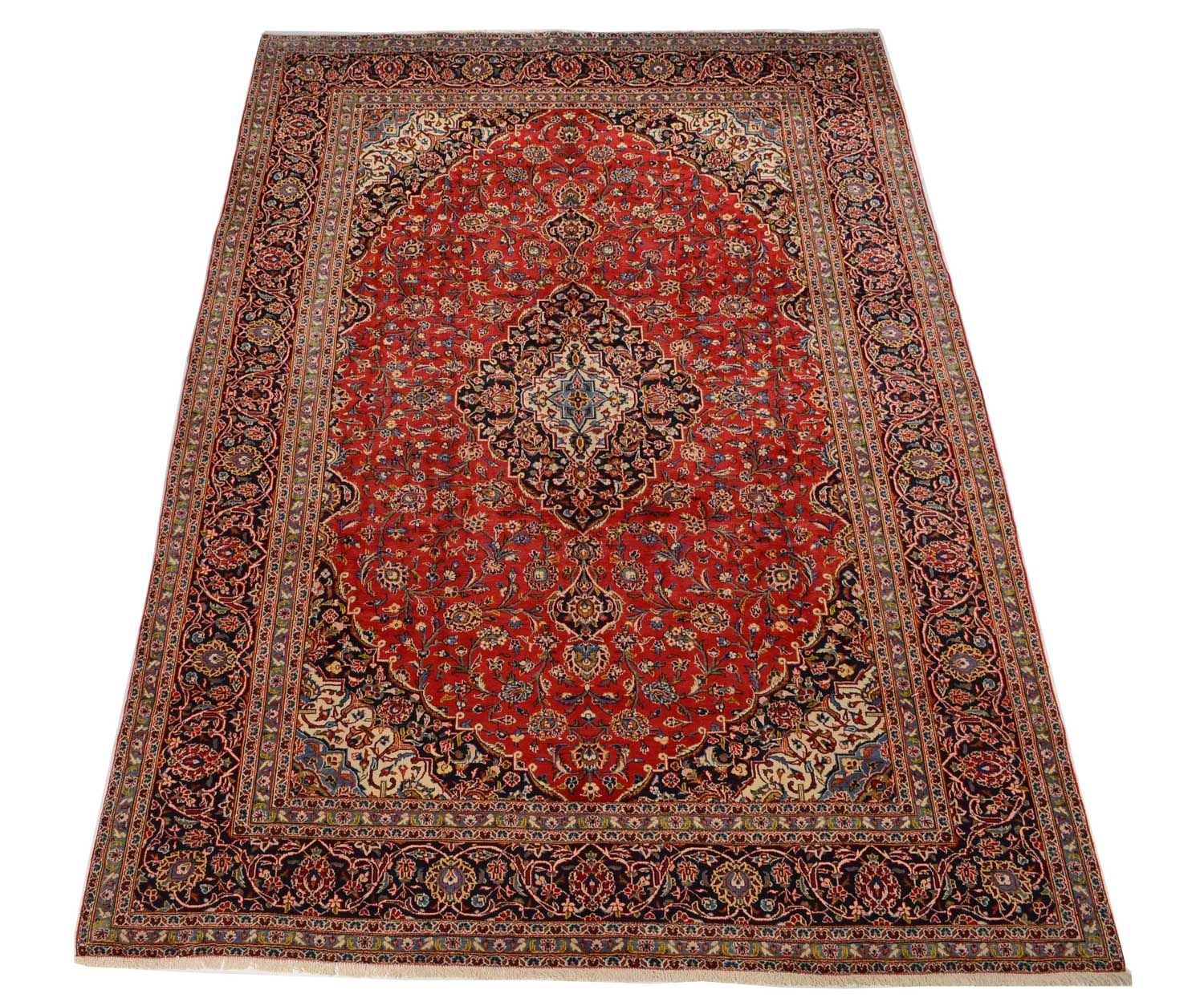 Tapis persan - Keshan - 414 x 292 cm - rouge