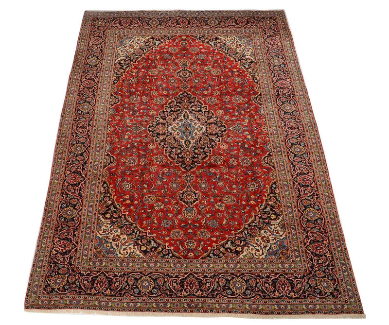 Tapis persan - Keshan - 414 x 292 cm - rouge