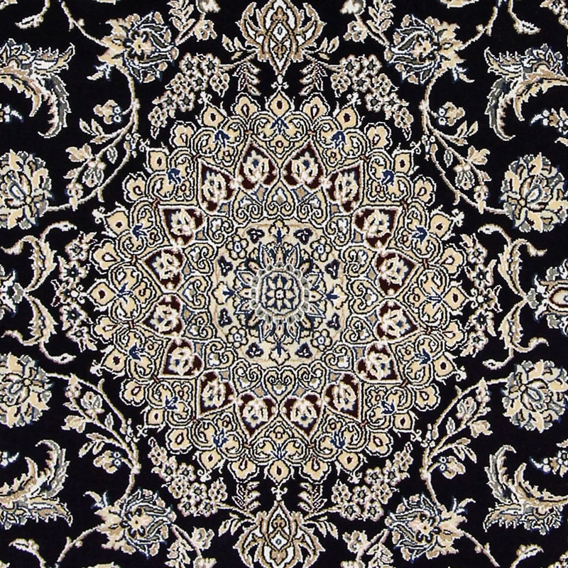 Tapis persan - Nain - Royal - 249 x 155 cm - bleu foncé