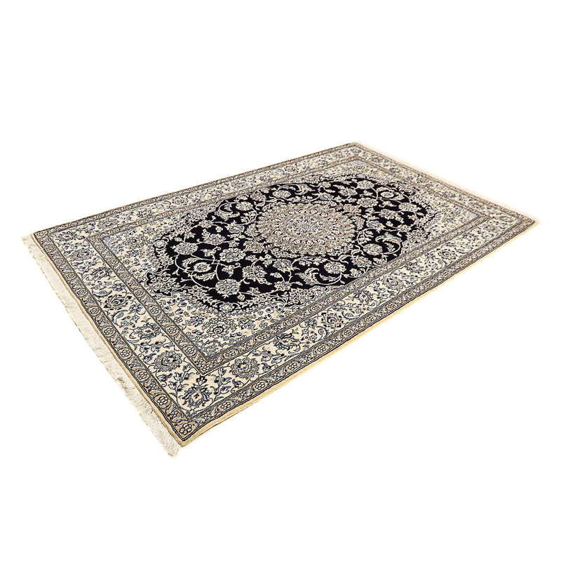 Tapis persan - Nain - Royal - 249 x 155 cm - bleu foncé