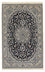 Tapis persan - Nain - Royal - 202 x 132 cm - bleu foncé