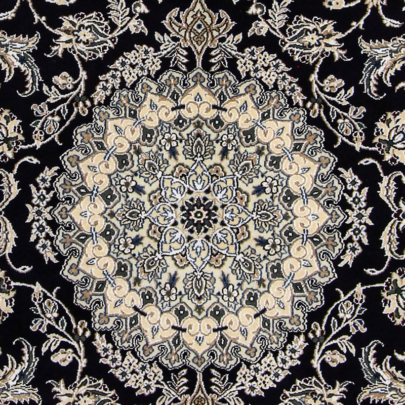 Tapis persan - Nain - Royal - 246 x 154 cm - bleu foncé