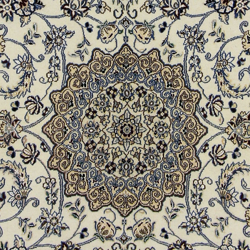 Tapis persan - Nain - Royal - 211 x 133 cm - beige