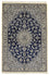 Tapis persan - Nain - Royal - 175 x 116 cm - bleu foncé