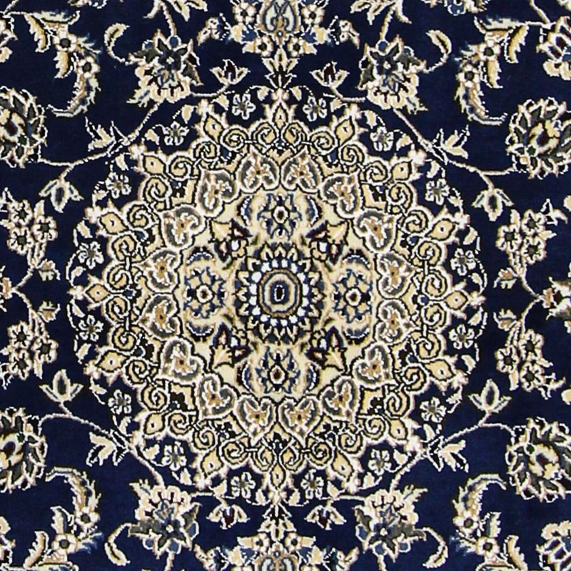 Tapis persan - Nain - Royal - 175 x 116 cm - bleu foncé
