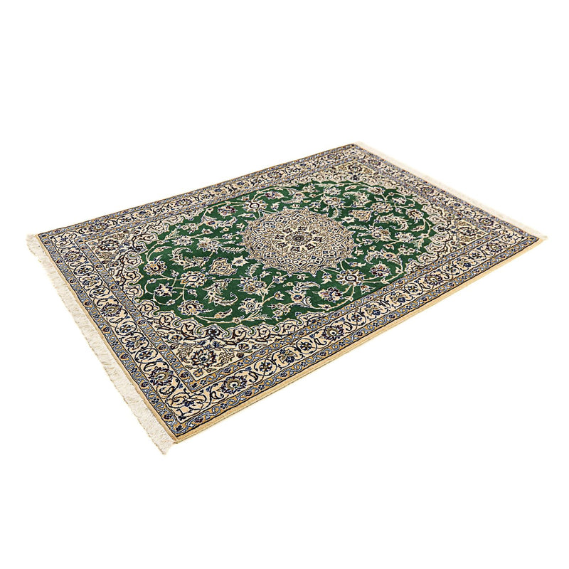 Tapis persan - Nain - Royal - 178 x 120 cm - vert foncé