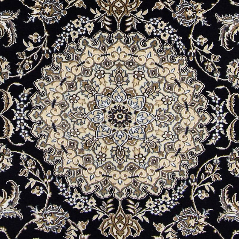 Tapis persan - Nain - Royal - 233 x 155 cm - bleu foncé