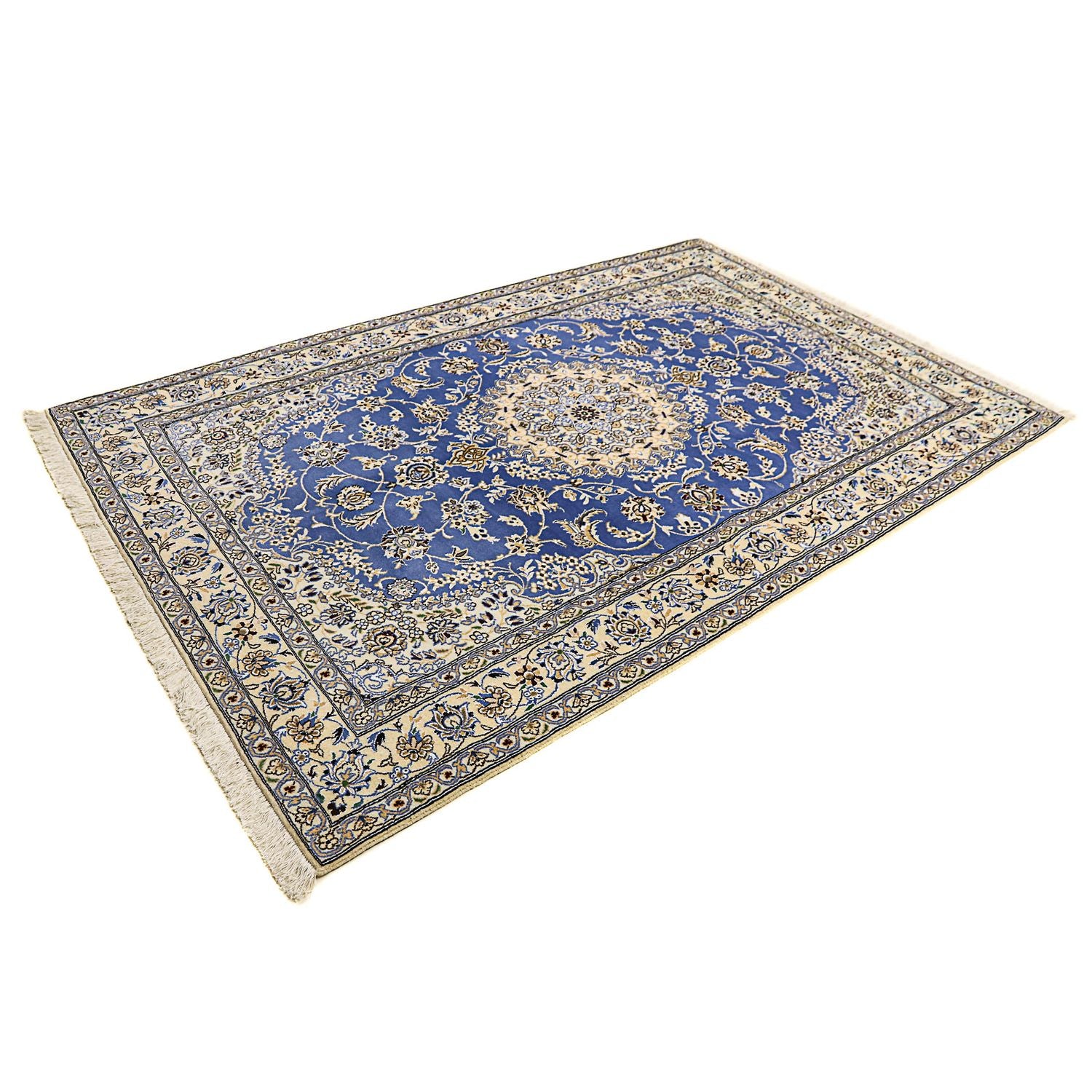 Tapis persan - Nain - Royal - 248 x 158 cm - bleu