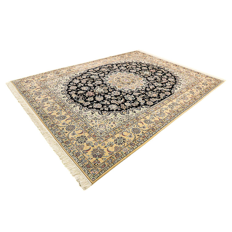 Tapis persan - Nain - Royal - 350 x 254 cm - bleu foncé