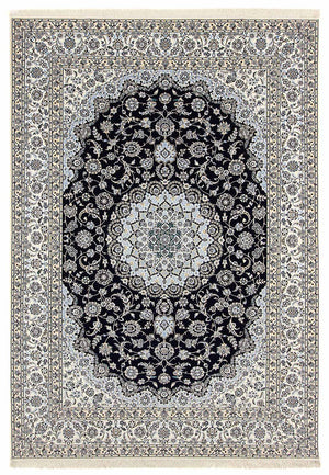 Tapis persan - Nain - Premium - 358 x 254 cm - bleu foncé