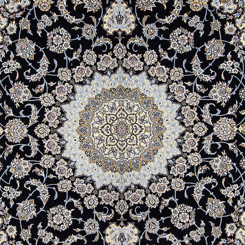 Tapis persan - Nain - Royal - 356 x 248 cm - bleu foncé