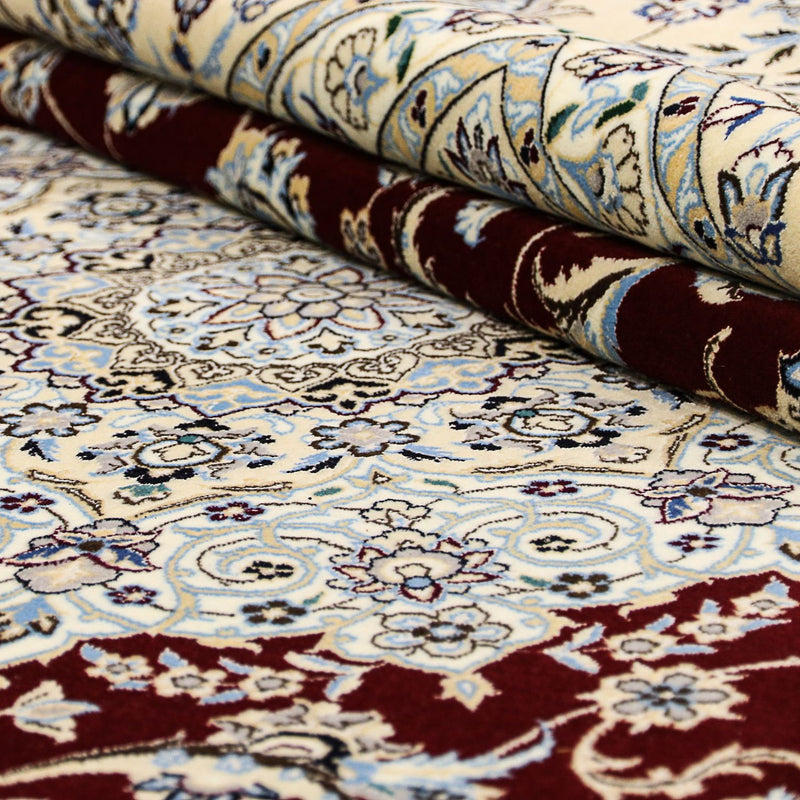 Tapis persan - Nain - Premium carré  - 260 x 252 cm - bleu foncé