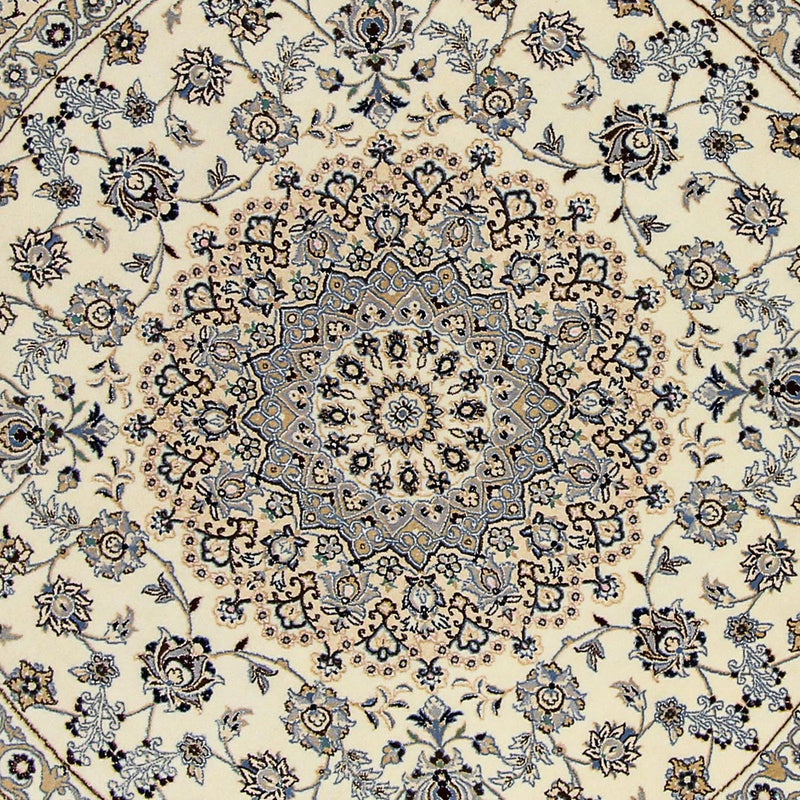 Tapis persan - Nain - Royal ronde  - 200 x 200 cm - beige