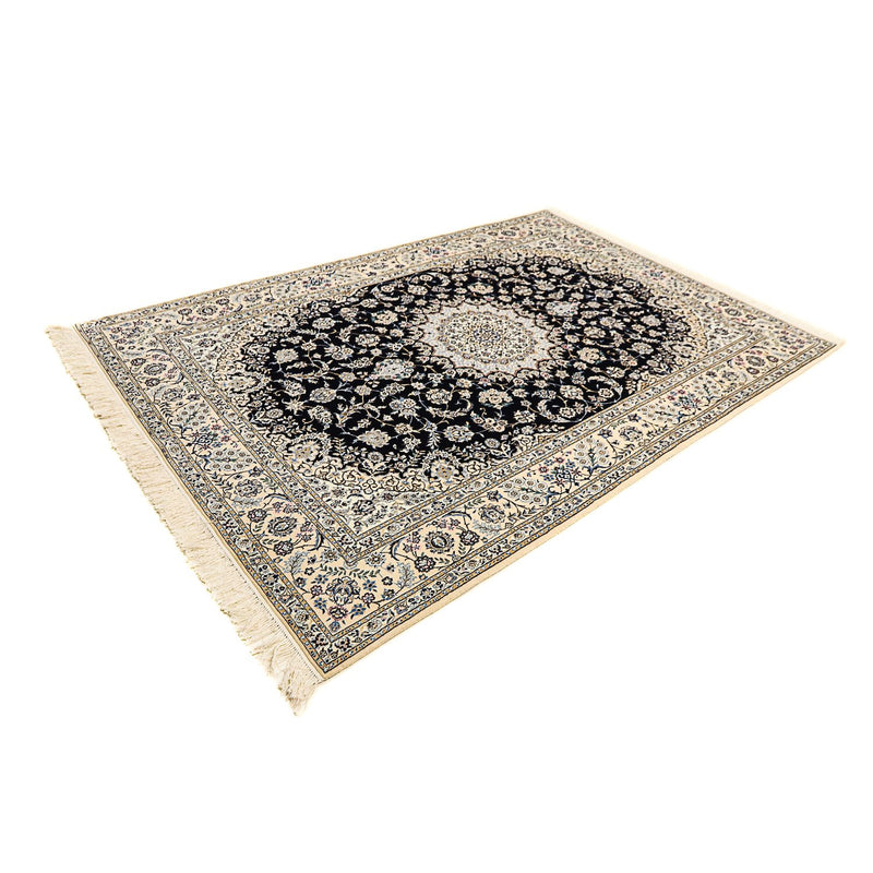 Tapis persan - Nain - Premium - 246 x 167 cm - bleu foncé