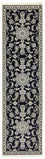 Tapis de couloir Tapis persan - Nain - 290 x 78 cm - bleu foncé