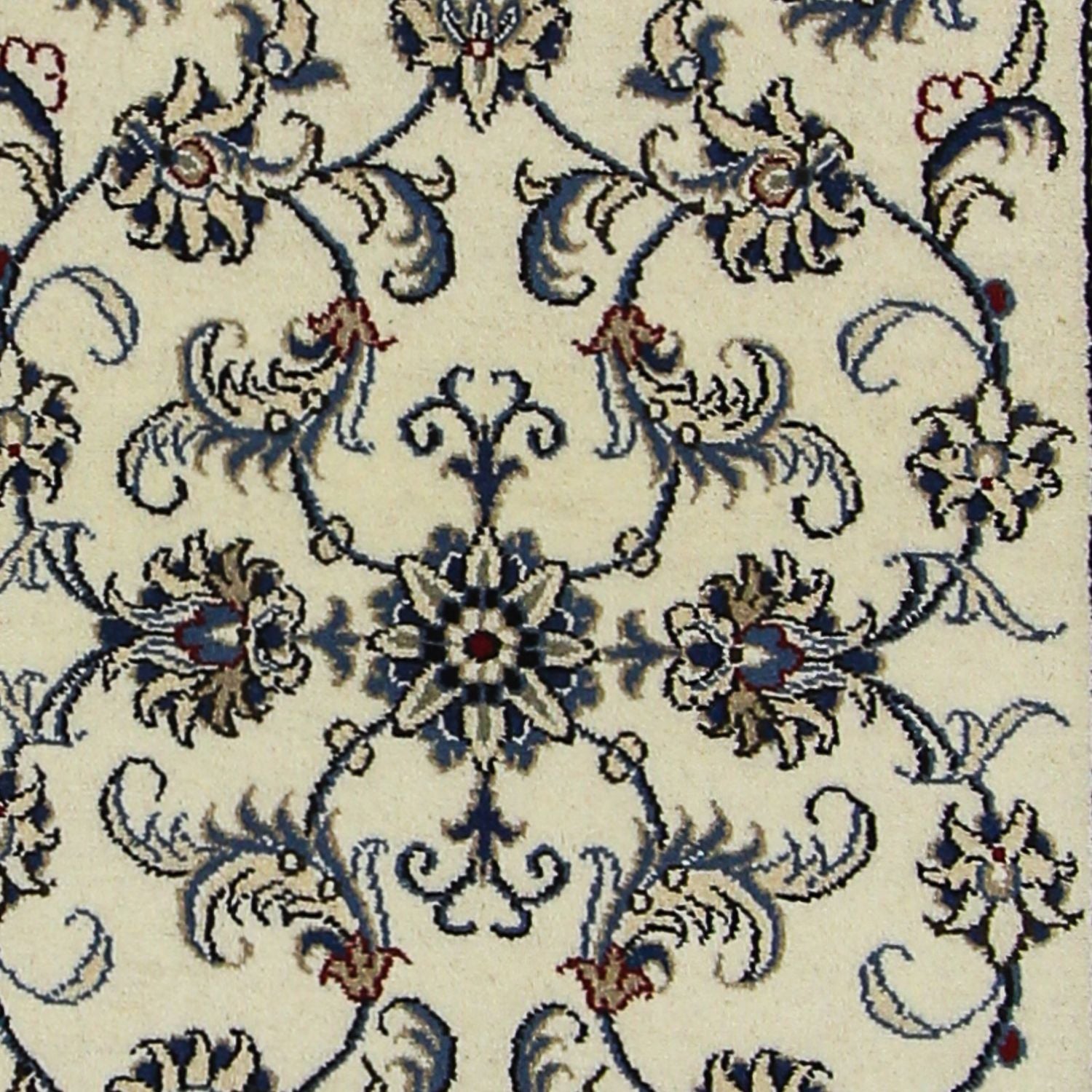 Tapis de couloir Tapis persan - Nain - 300 x 77 cm - beige