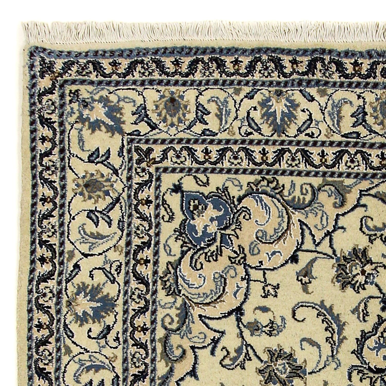 Tapis persan - Nain - 196 x 150 cm - beige