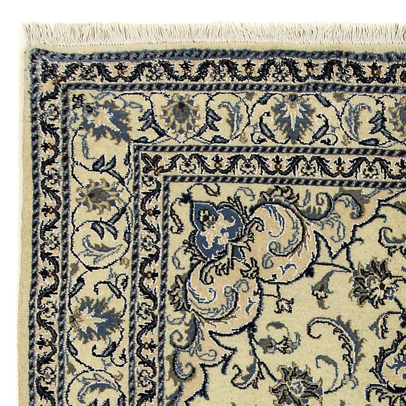 Tapis persan - Nain - 196 x 150 cm - beige