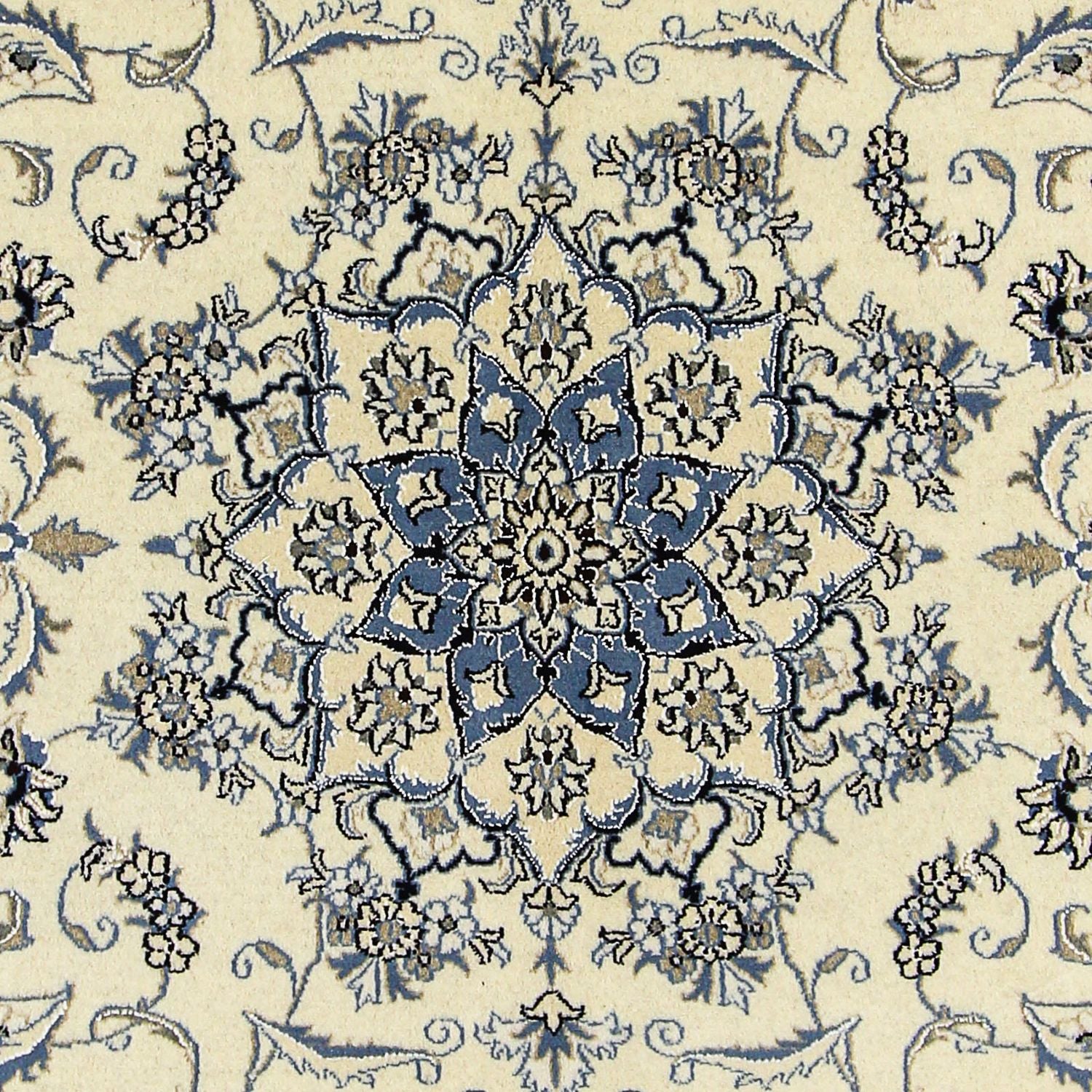 Tapis persan - Nain - 296 x 196 cm - beige