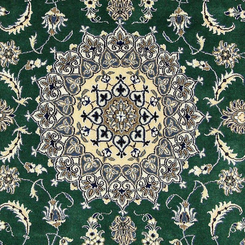 Tapis persan - Nain - 286 x 200 cm - vert foncé