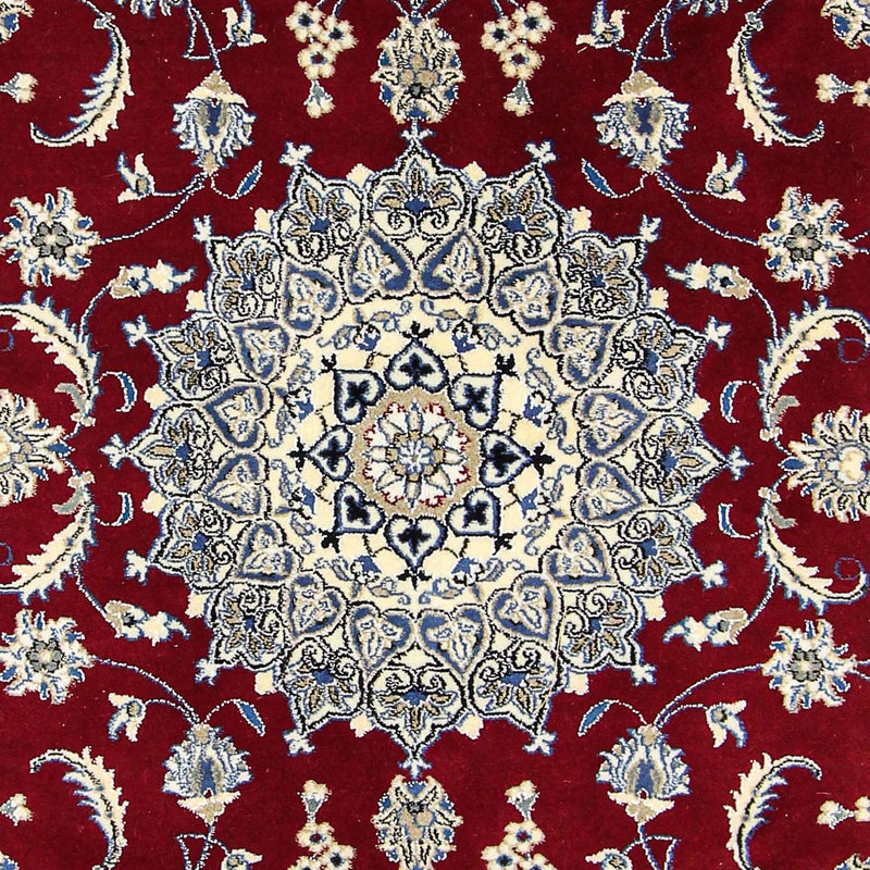 Tapis persan - Nain - 295 x 194 cm - rouge foncé