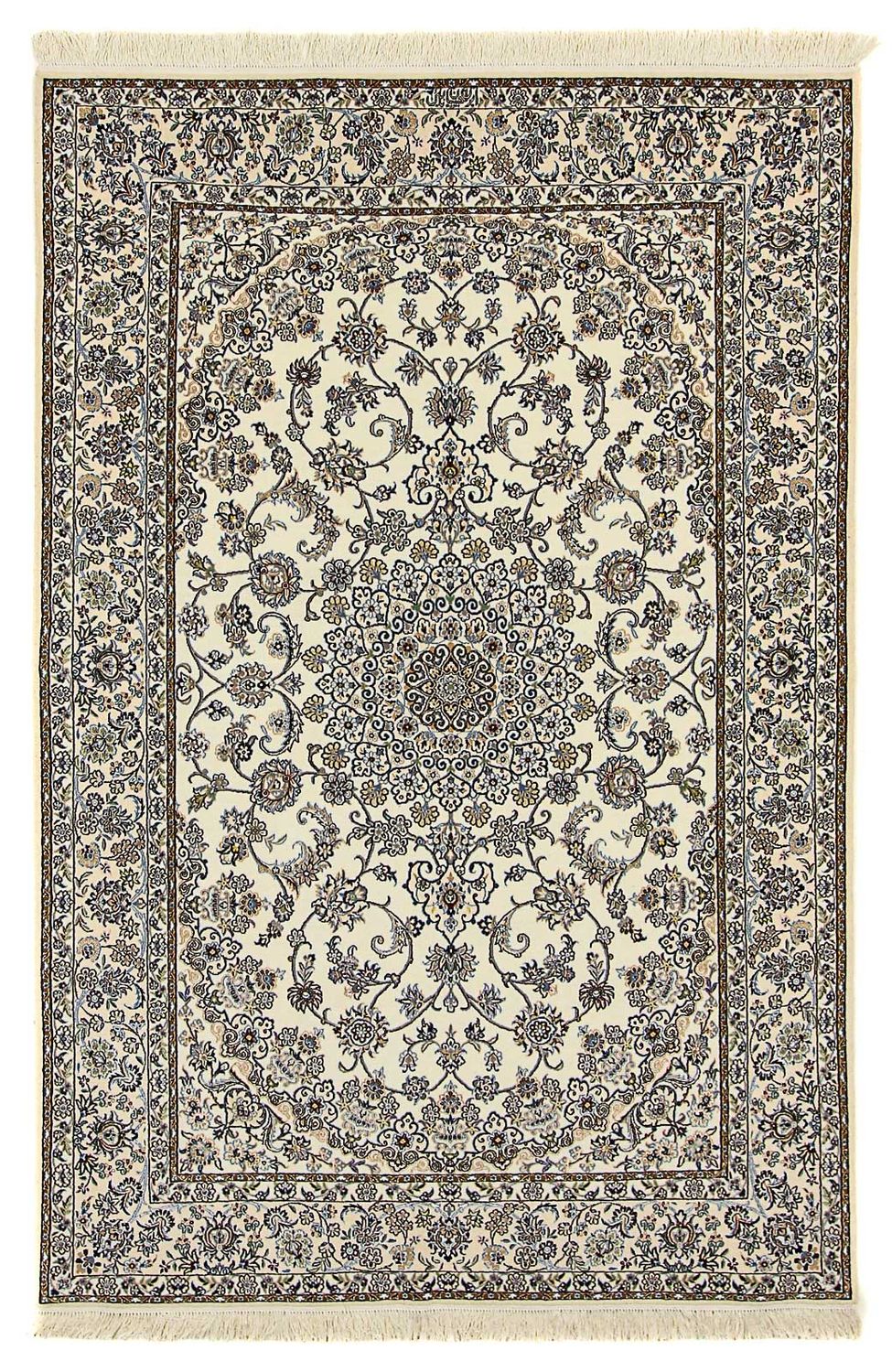 Tapis persan - Nain - Premium - 240 x 160 cm - beige