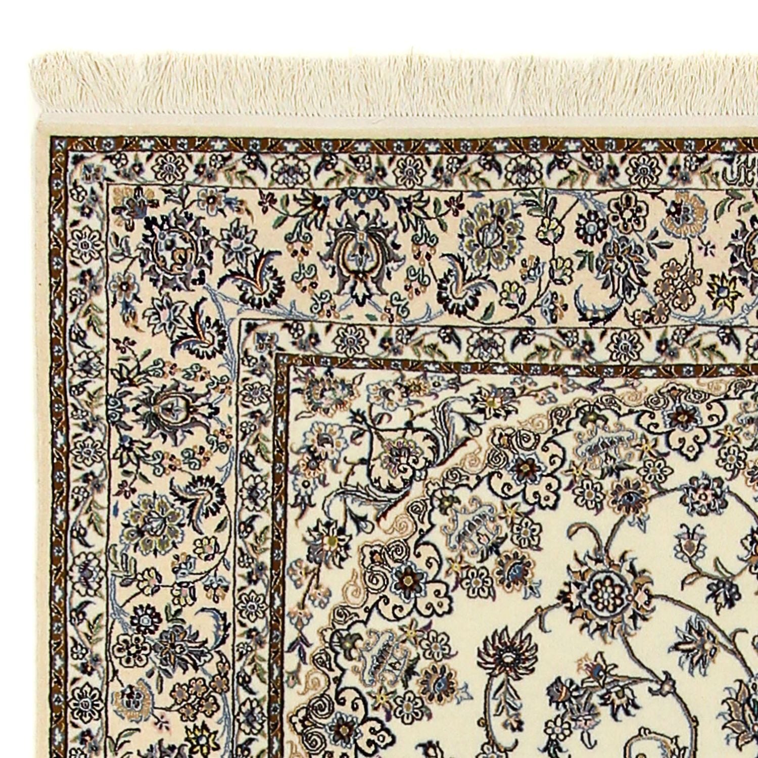 Tapis persan - Nain - Premium - 240 x 160 cm - beige