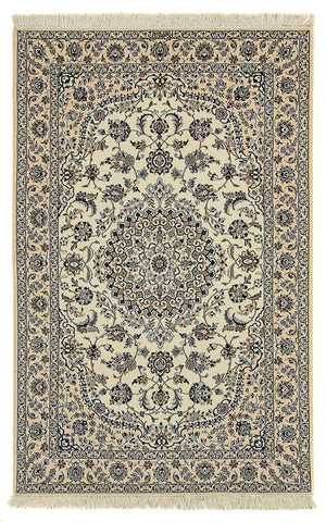 Tapis persan - Nain - Premium - 213 x 137 cm - beige