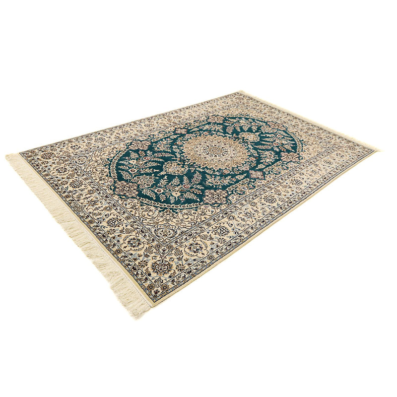 Tapis persan - Nain - Premium - 234 x 156 cm - bleu foncé