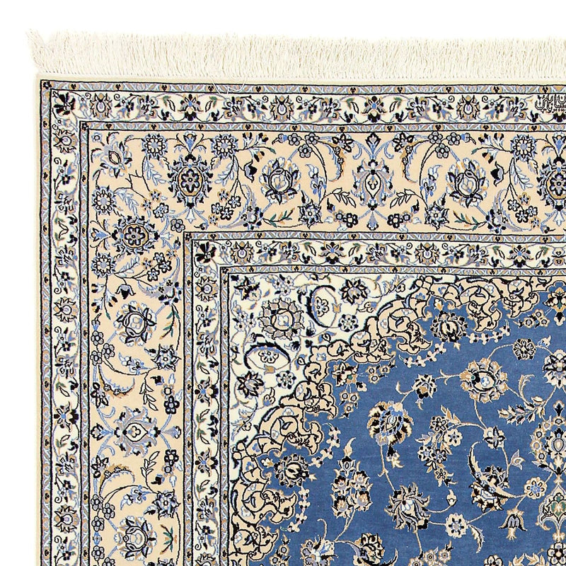 Tapis persan - Nain - Premium - 255 x 206 cm - bleu
