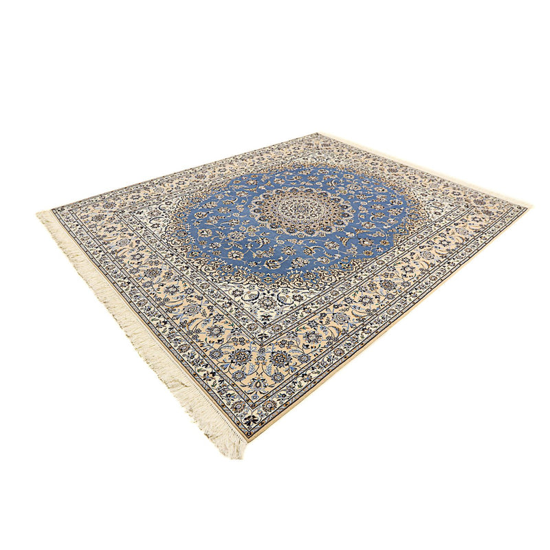 Tapis persan - Nain - Premium - 255 x 206 cm - bleu