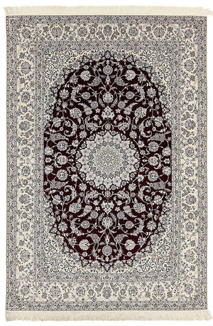 Tapis persan - Nain - Premium - 298 x 201 cm - rouge foncé
