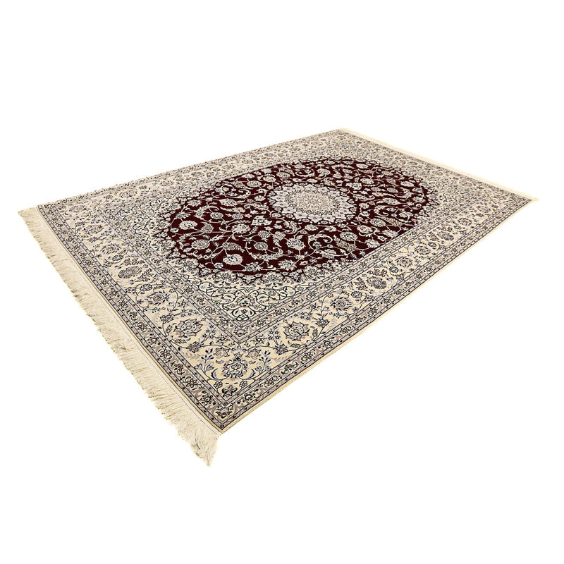 Tapis persan - Nain - Premium - 298 x 201 cm - rouge foncé