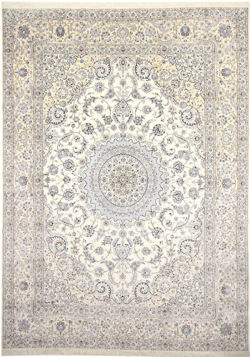 Tapis persan - Nain - Royal - 415 x 300 cm - crème