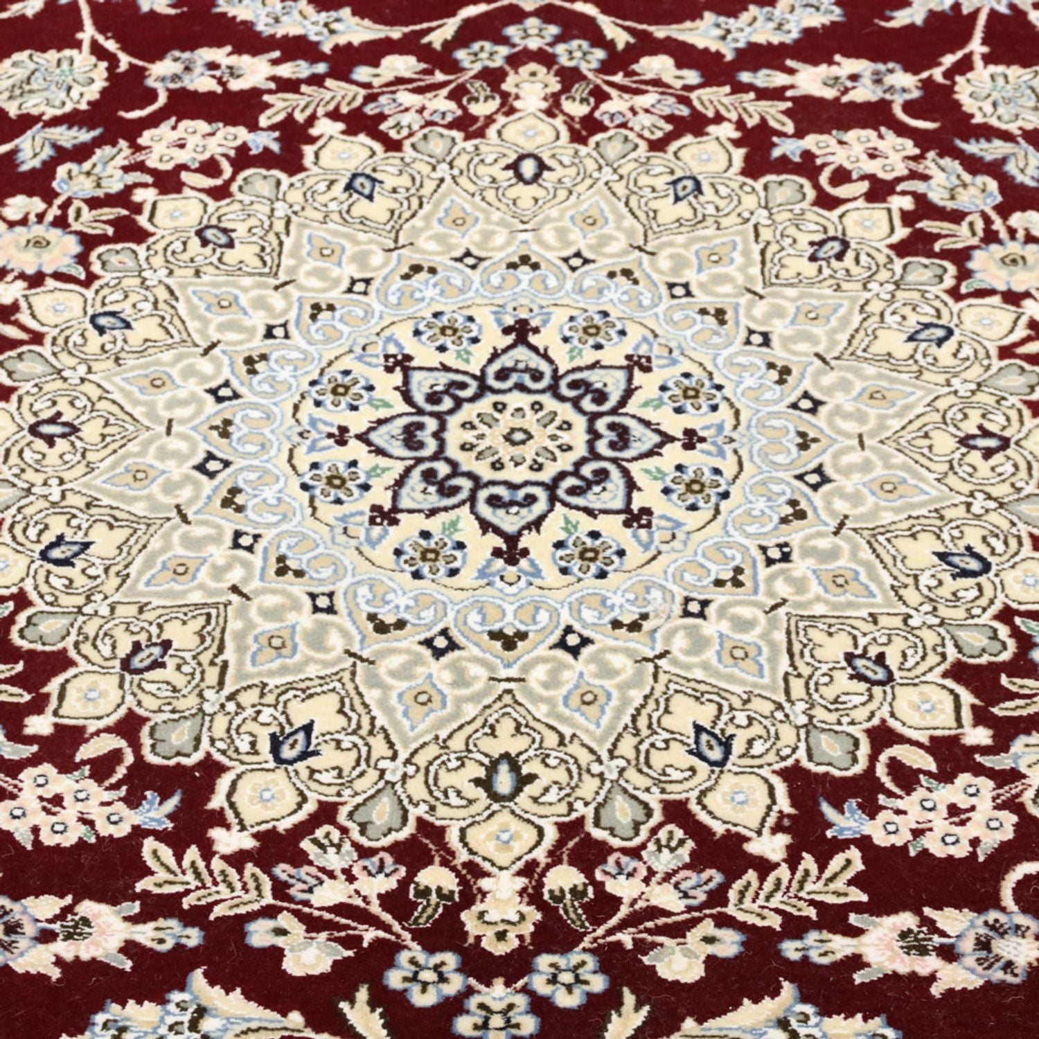 Tapis persan - Nain - Royal - 303 x 202 cm - rouge vin