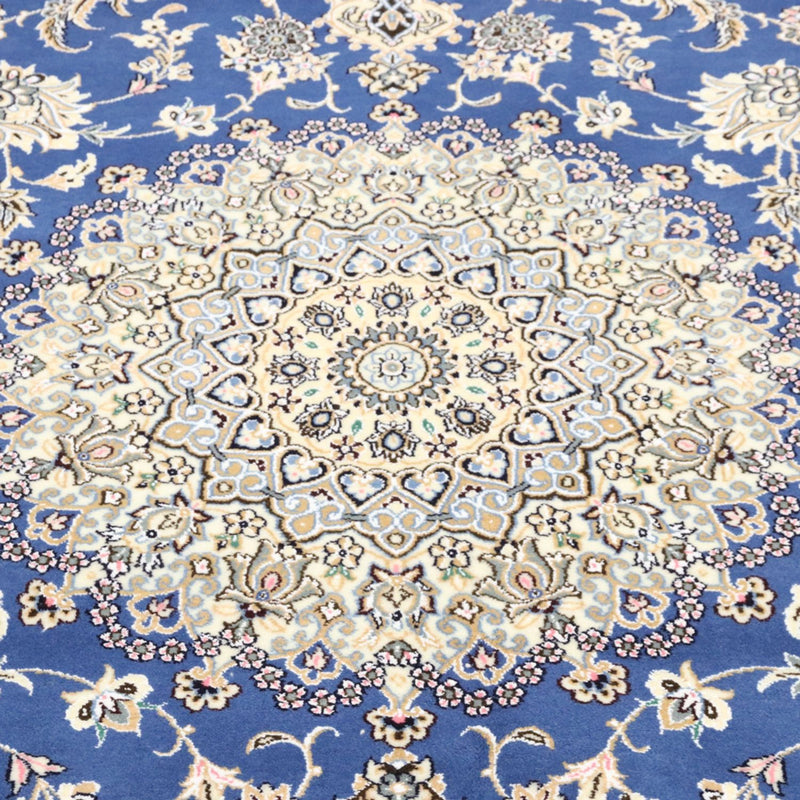 Tapis persan - Nain - Royal - 303 x 250 cm - bleu